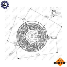 FAN ENGINE COOLING 47572 FOR