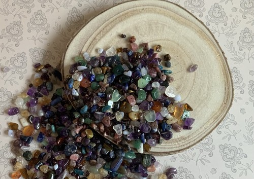 Natural gemstone bead chips - natural,