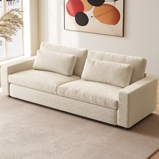 Beige Teddy Velvet Extra Long