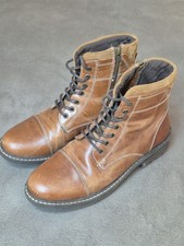 Mens Mantaray Derby boot leather brown UK size 8.