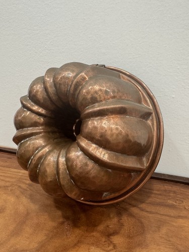 Antique copper jelly cake mold - antique,