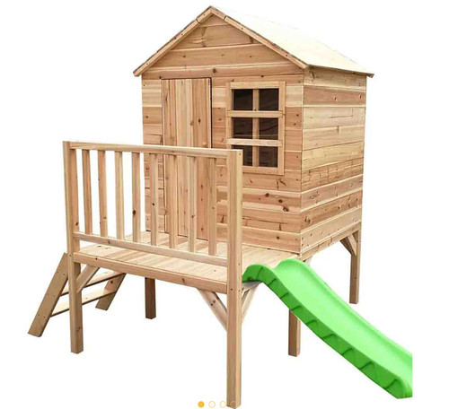 Garden wooden kids tower - wooden,