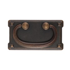 4pcs Antique Pull Handle Oak