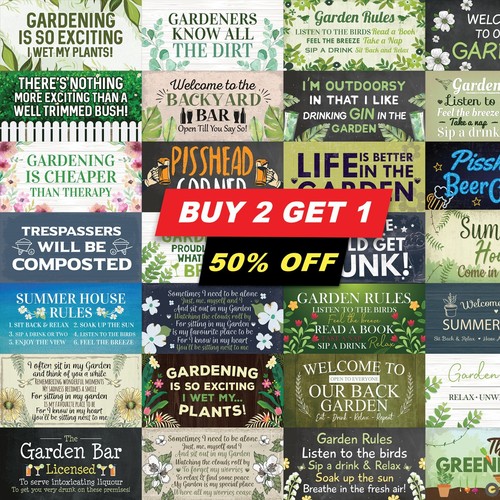 Garden signs novelty hanging - garden,