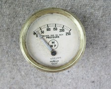 Vintage Coventry Climax Fire Pump  Brass Pressure Gauge