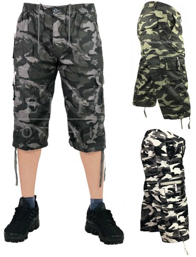 Mens camouflage three - camouflage, 3/4