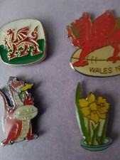set of 4 welsh/wales effect