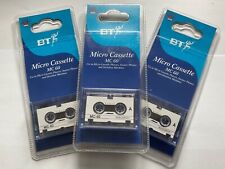 3 x BT MC-60  Micro cassette