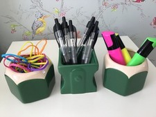NEW 3 x CERAMIC POTS - Desk