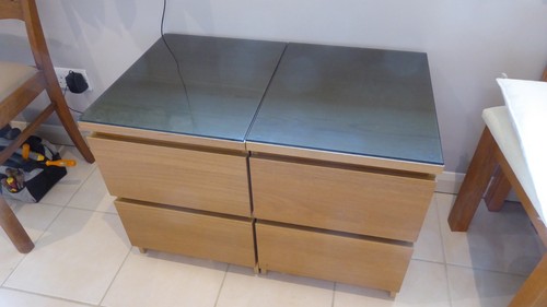 Ikea malm 2 drawer oak - , 2-drawer