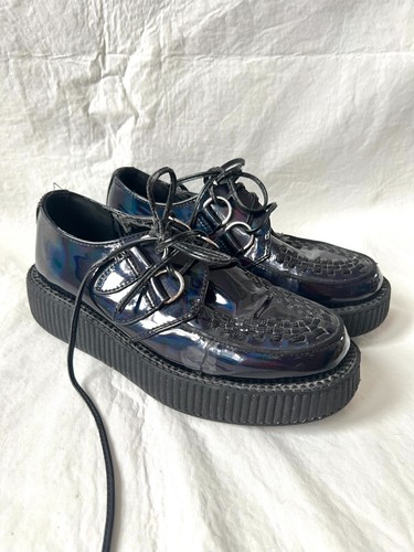 Tuk creepers black - black, iridescent