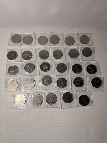 Olympic 50p coins - olympic,