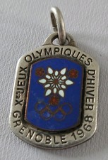 French Enamel Medal. Grenoble