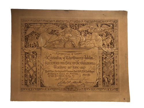 Queen victoria 1887 invitation - queen,