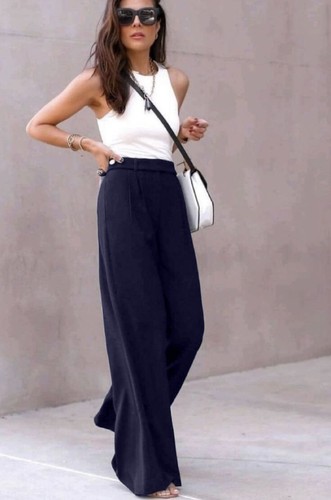 Women navy casual - women, chiffon