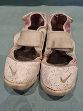 Girls Child UK 10.5 Nike Rift Trainers Pink & White GC