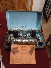 Vintage Optimus 22 Swedish Camping Stove Double Burner