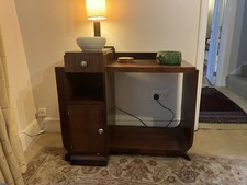 Art Deco Walnut Burr Console Table. Good Condition. A Really Beautiful Piece.