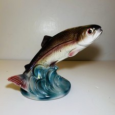 Jema Holland 340 Brown Trout 6.5in High Vintage Ornament Fish Irridescent