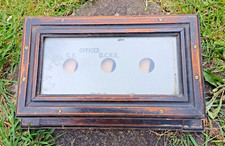 Vintage Wood Bell Box Offices G.E & D.C.R.E