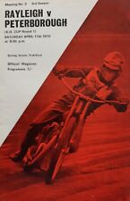 RAYLEIGH v PETERBOROUGH SPEEDWAY PROGRAMME 11/4/1970 (VERY GOOD CONDITION)