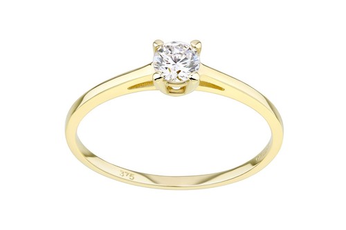 9ct yellow gold solitaire - 9ct,