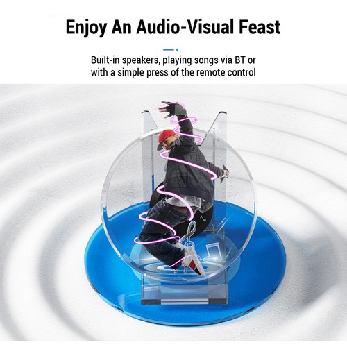 Hologram fan 11cm led - fan,
