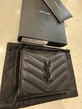 YSL SAINT LAURENT ZIPPED CARD