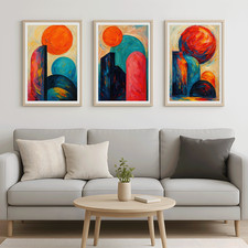 Vibrant Abstract Geometric Art