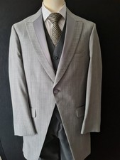 2 PIECE PACKAGE LIGHT GREY TAILCOAT MORNING SUIT ROYAL  ASCOT  WEDDING JACKET