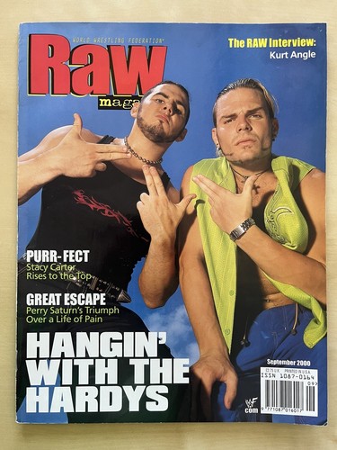 Wwe magazine raw 2000 jeff - wwe,