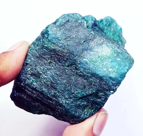 Natural green beryl rough - green,