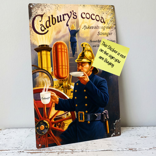 Cadbury cocoa fireman fire - cocoa,