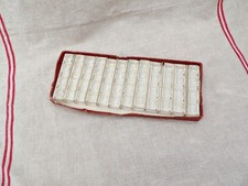 12 Vintage Crystal Cutlery Rests, French Lead Crystal Knife Rests ORIGINAL BOX