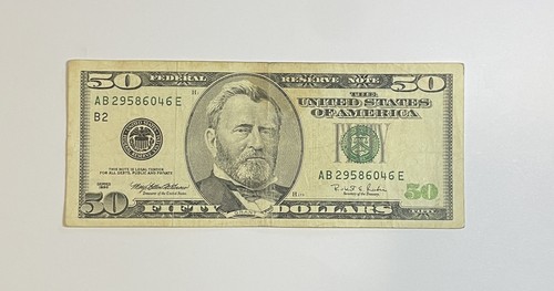 1996 fifty dollar bill - us,