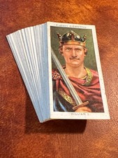John Players Cigarette Cards Full Set of 50 - Kings & Queens Of England 1935