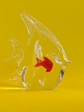 Angel Fish Tropical Fish Glass Paperweight