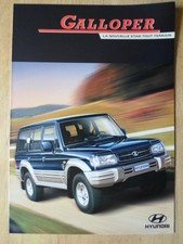 HYUNDAI GALLOPER 1999 Swiss Mkt Sales Brochure French text - Mitsubishi Pajero