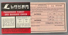 LAKER AIRWAYS VINTAGE USED