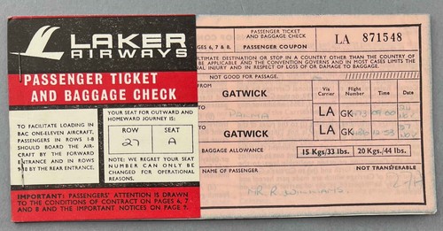 Laker airways vintage used - vintage,