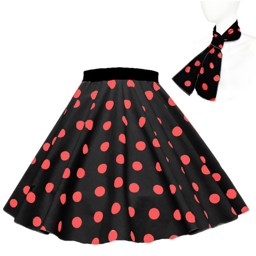 Rock roll skirt polka dot - dot, 21"