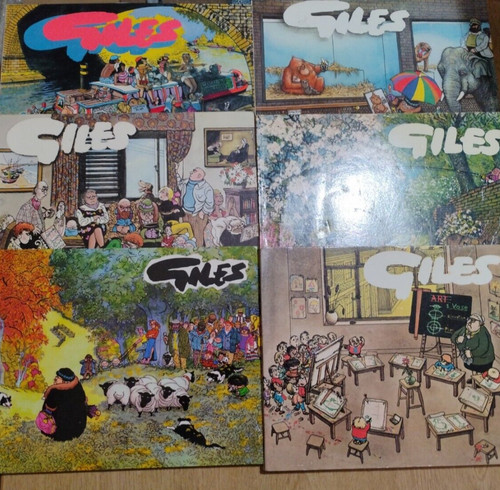 Giles cartoon books bundle - 6, x