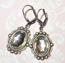 Cameo Earrings - Antiqued