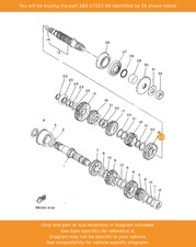 YAMAHA Gear, 2nd Wheel (28t)