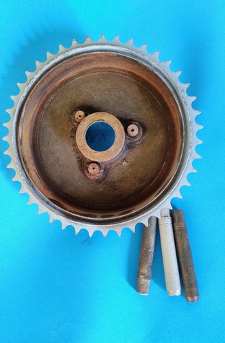 Norton 16h rear wheel drum - 16h,