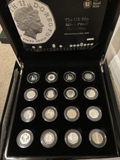 2009 Silver Proof Fifty Pence Coin Set Kew EEC EU D-Day 40 Years of 50p + COA