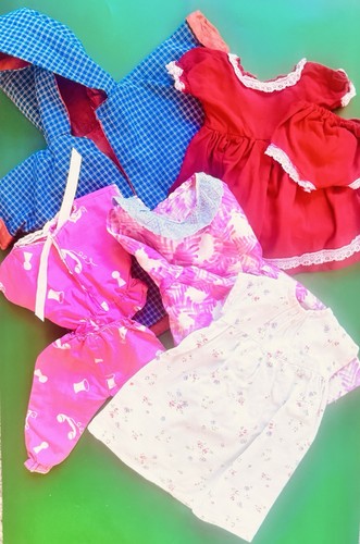 Vintage doll clothes - doll, bundle