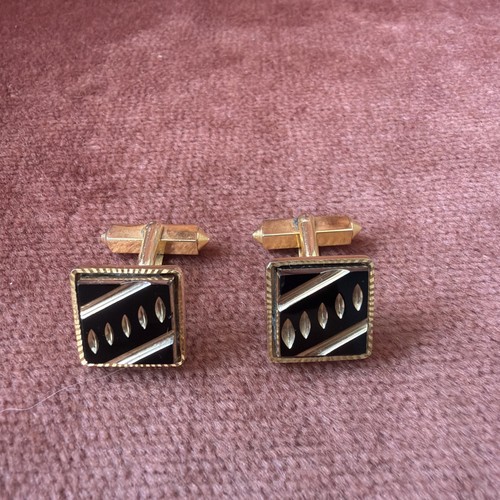 Vintage gold tone - gold, squere