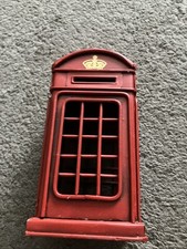 Red Telephone Box Model Metal