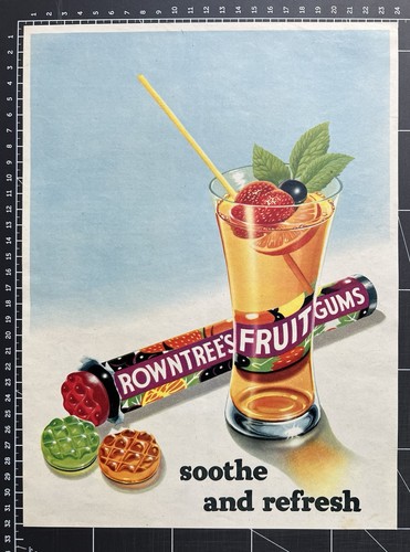 Rowntree fruit gums 1954 - rowntree's,